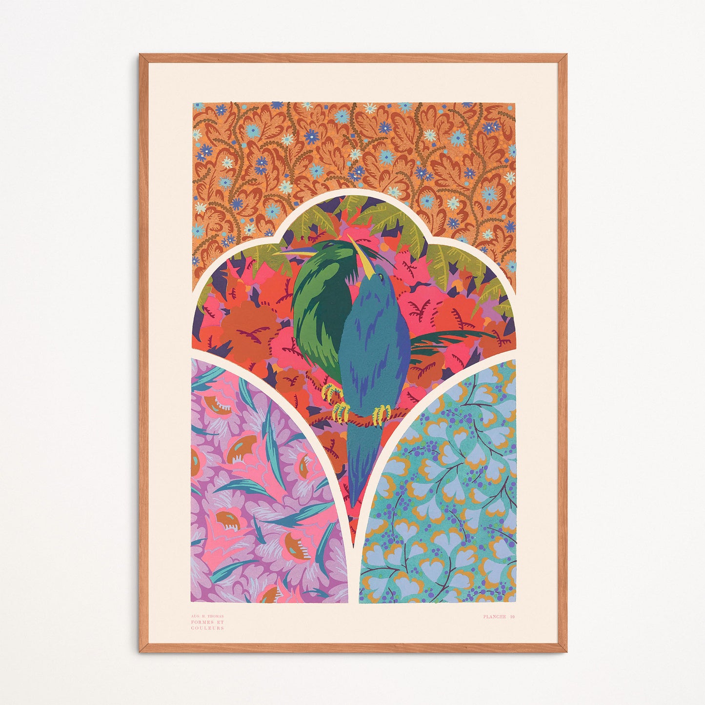 Affiche : Formes et Couleurs, Oiseaux - Thomas Auguste