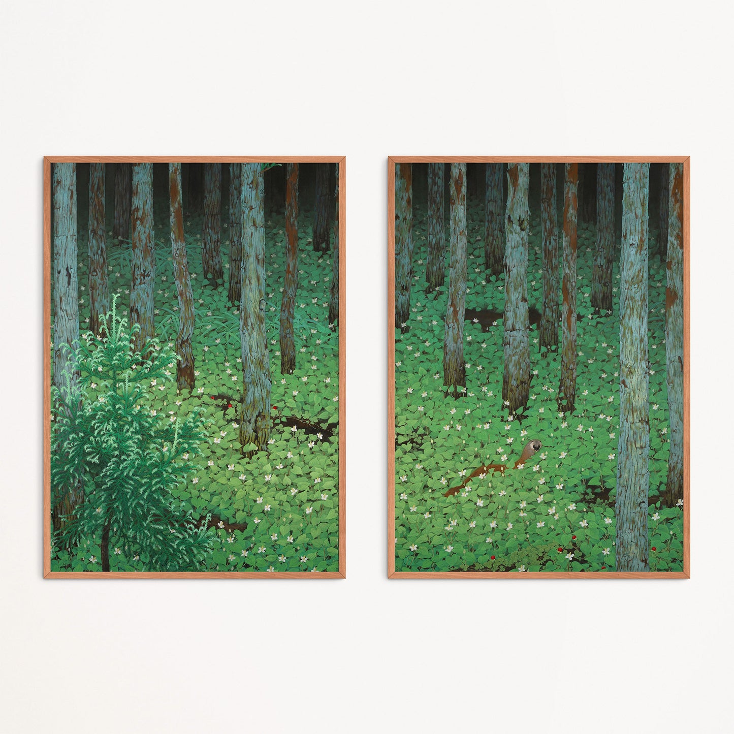 Diptych: Mori 森 - Bokuyō Katayama