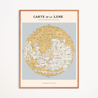 Affiche : Carte de la Lune