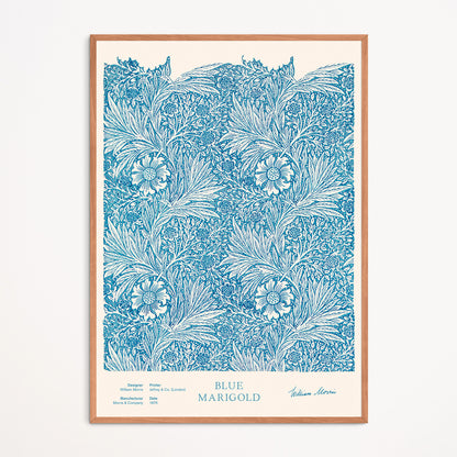Affiche : Blue Marigold - William Morris
