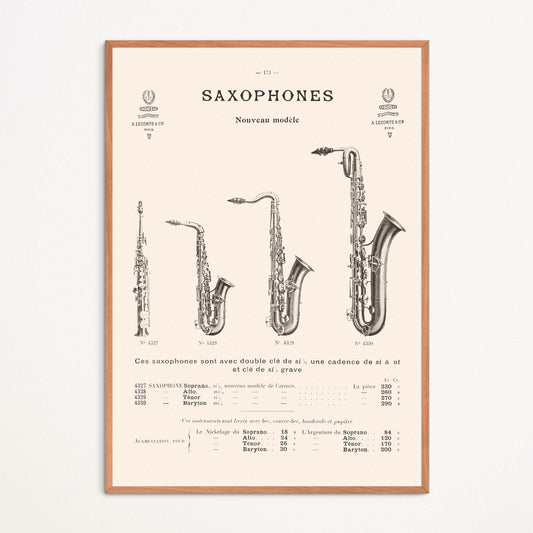 Affiche : Saxophones I