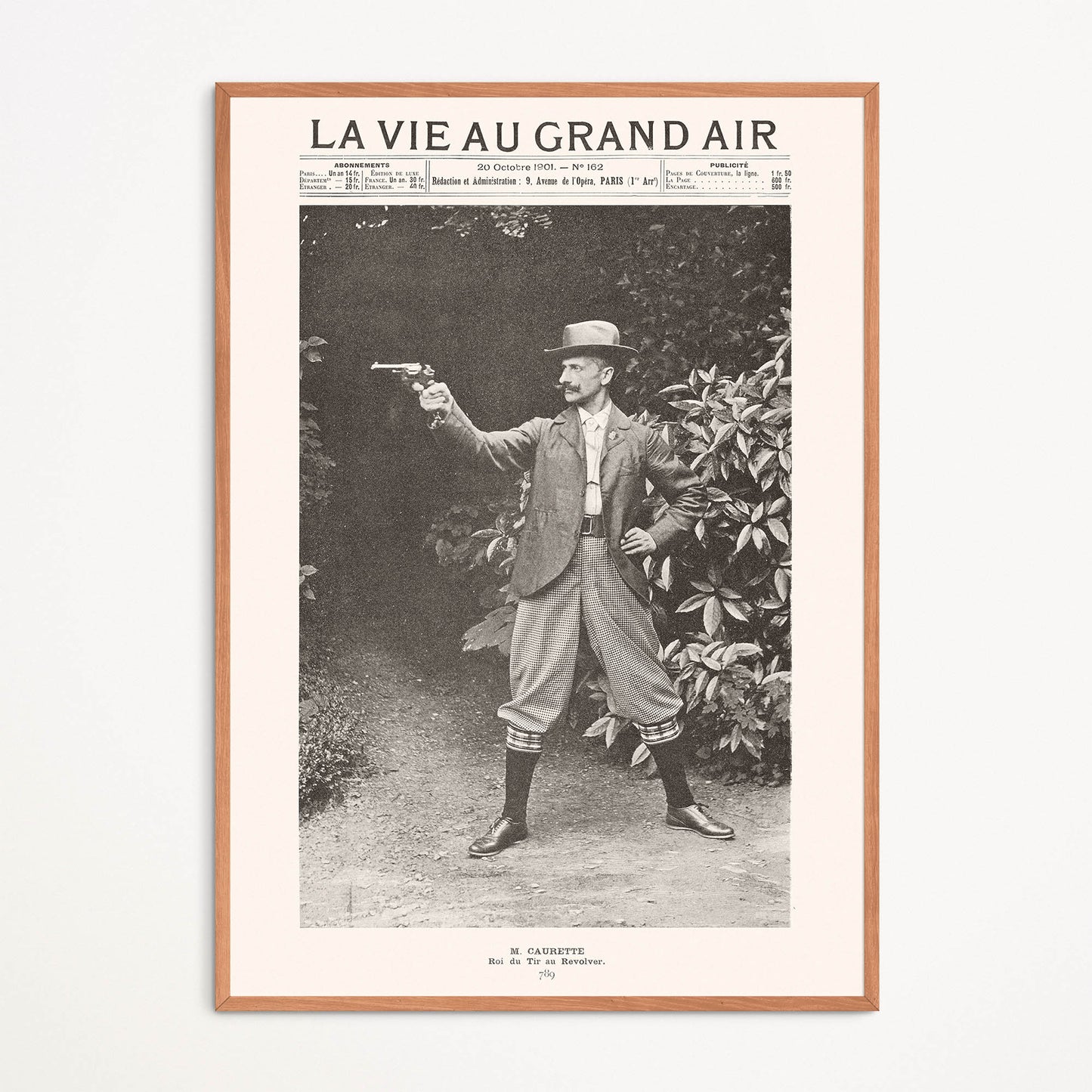 Affiche : La Vie au Grand Air - M. Caurette, Le Roi du Tir au Revolver