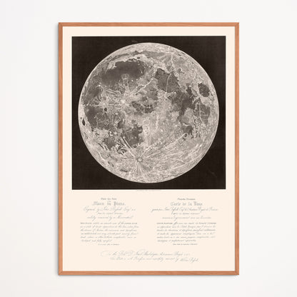 Poster: Map of the Moon - John Russel