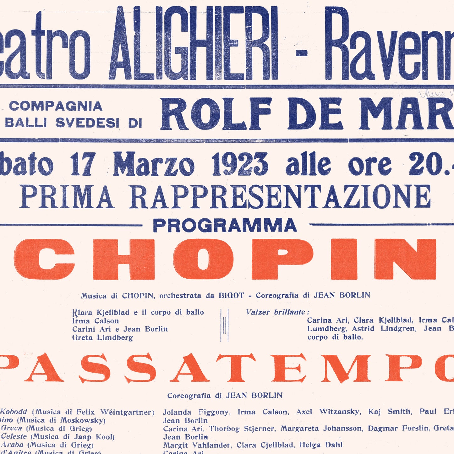 Affiche : Teatro Alighieri Ravenna