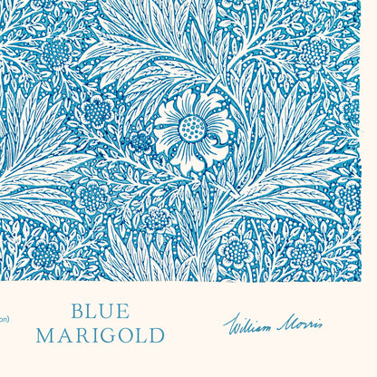 Affiche : Blue Marigold - William Morris