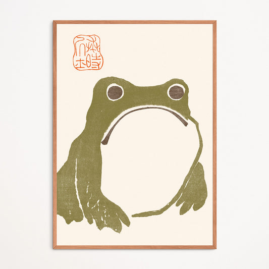 Poster : Green Frog - Matsumoto Hoji