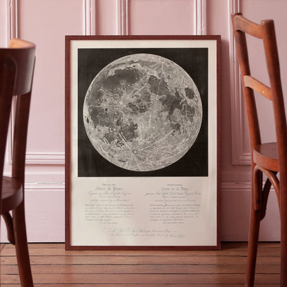 Poster: Map of the Moon - John Russel