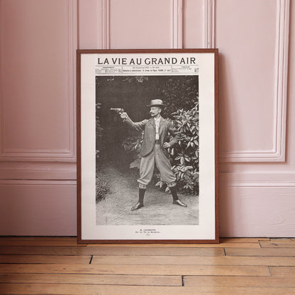 Affiche : La Vie au Grand Air - M. Caurette, Le Roi du Tir au Revolver