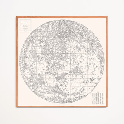 Poster: Map of the Moon