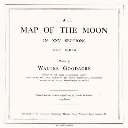 Poster: Map of the Moon